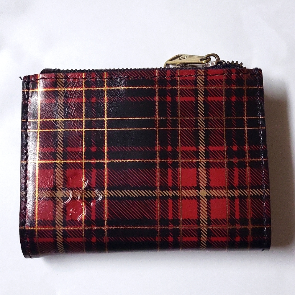 Patricia Nash Red and Black Plaid Wallet - Picture 3 of 5